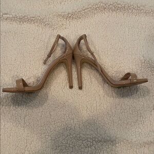 STEVE MADDEN "Stecy" Patent Nude Size 7.5 | GUC